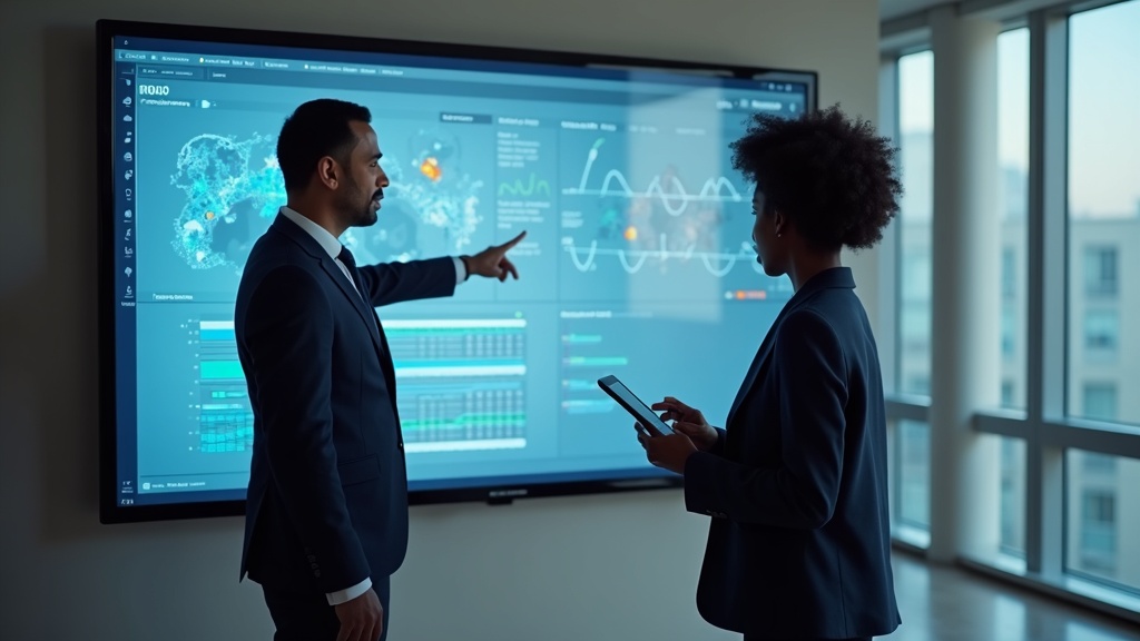 Healthcare AI integration team reviewing strategy